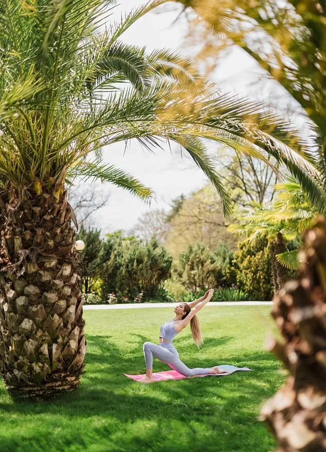 Тренировки в субтропическом саду